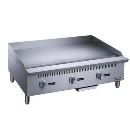 Dukers DCGM60 60" Gas Countertop Four Burner Griddle 150,000 BTU - DCGM60