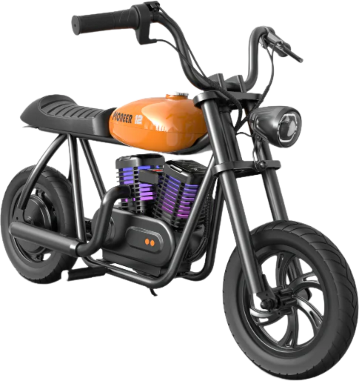 Hyper Gogo Pioneer 12 Plus Electric Kids Motorcycle Bluetooth Speaker 21.9V 160W 10 MPH 7.5 Miles EL-MB05P New - EL-MB05P-BLACK