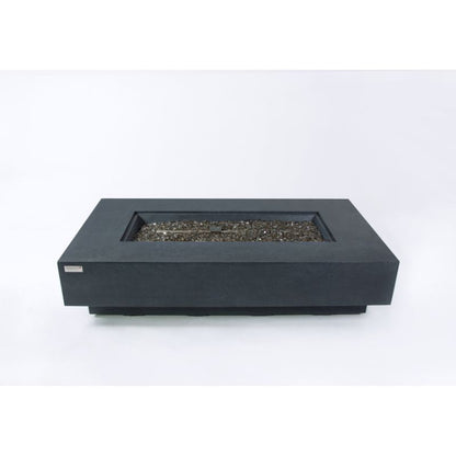 Elementi Plus Positano Fire Table Front angle Silo