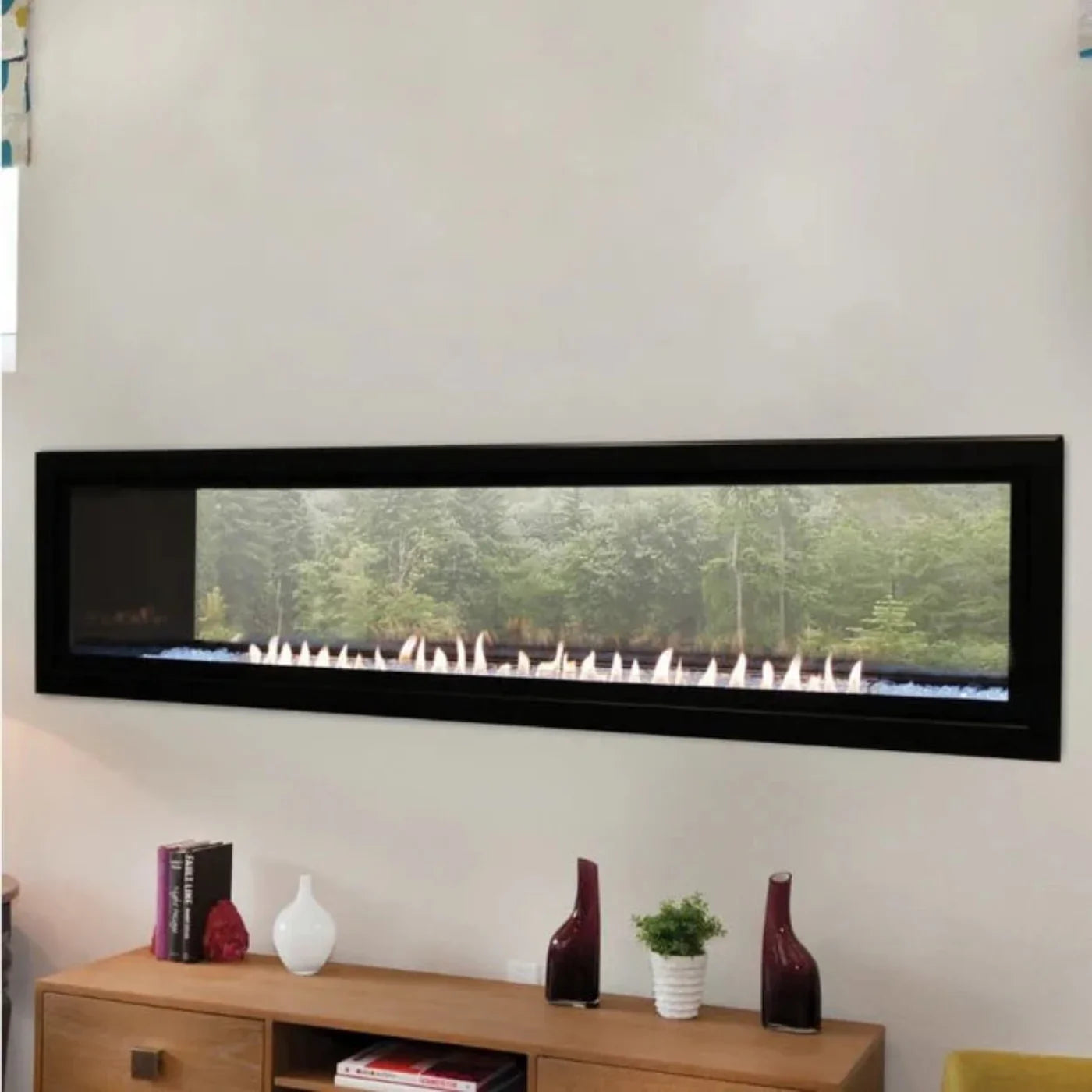 Empire Boulevard 60" See Through Vent Free Linear Gas Fireplace - VFLB60SP90N