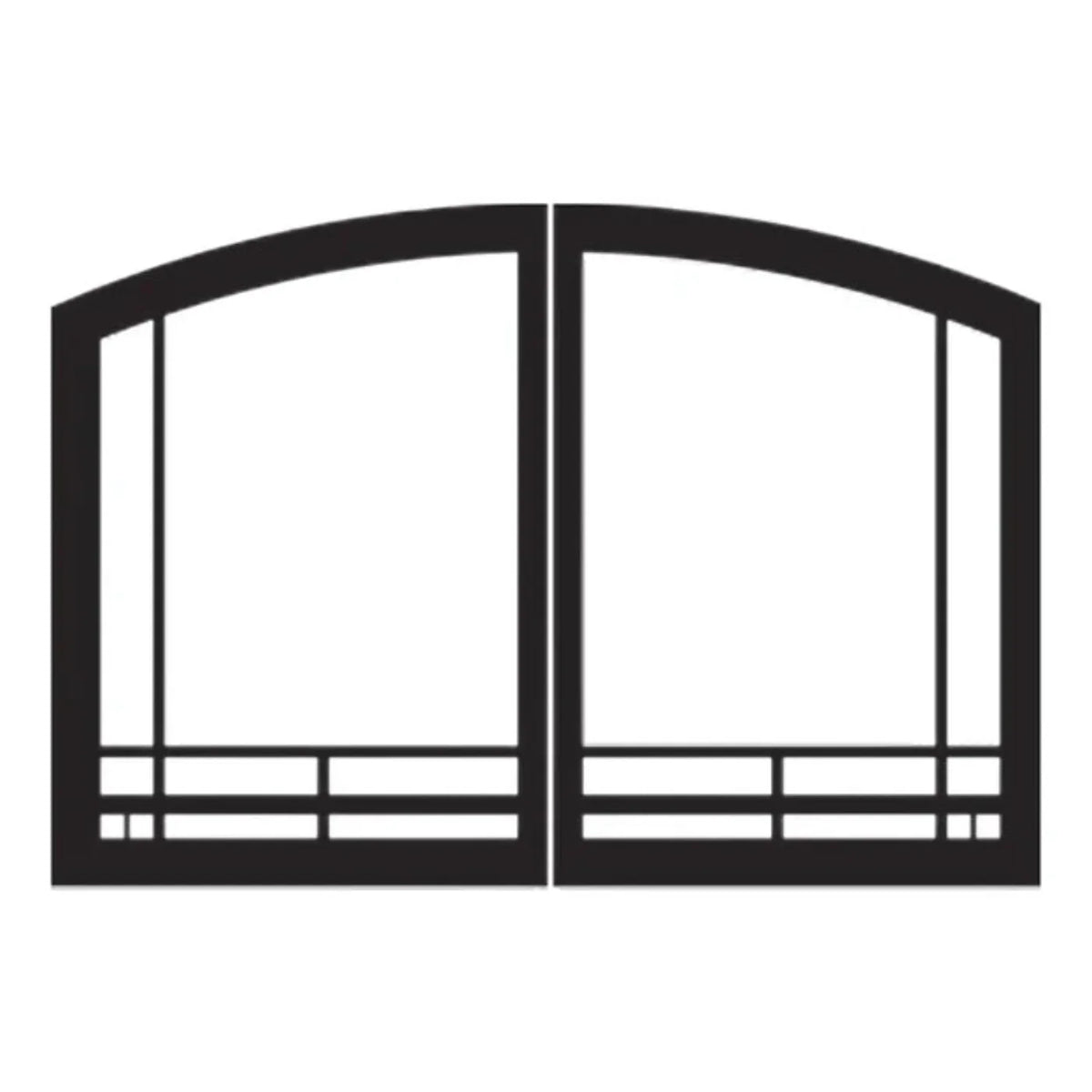 Empire - Door Sets for Breckenridge Select Vent Free Fireboxes - VBR32GMBL, VBY32GBL