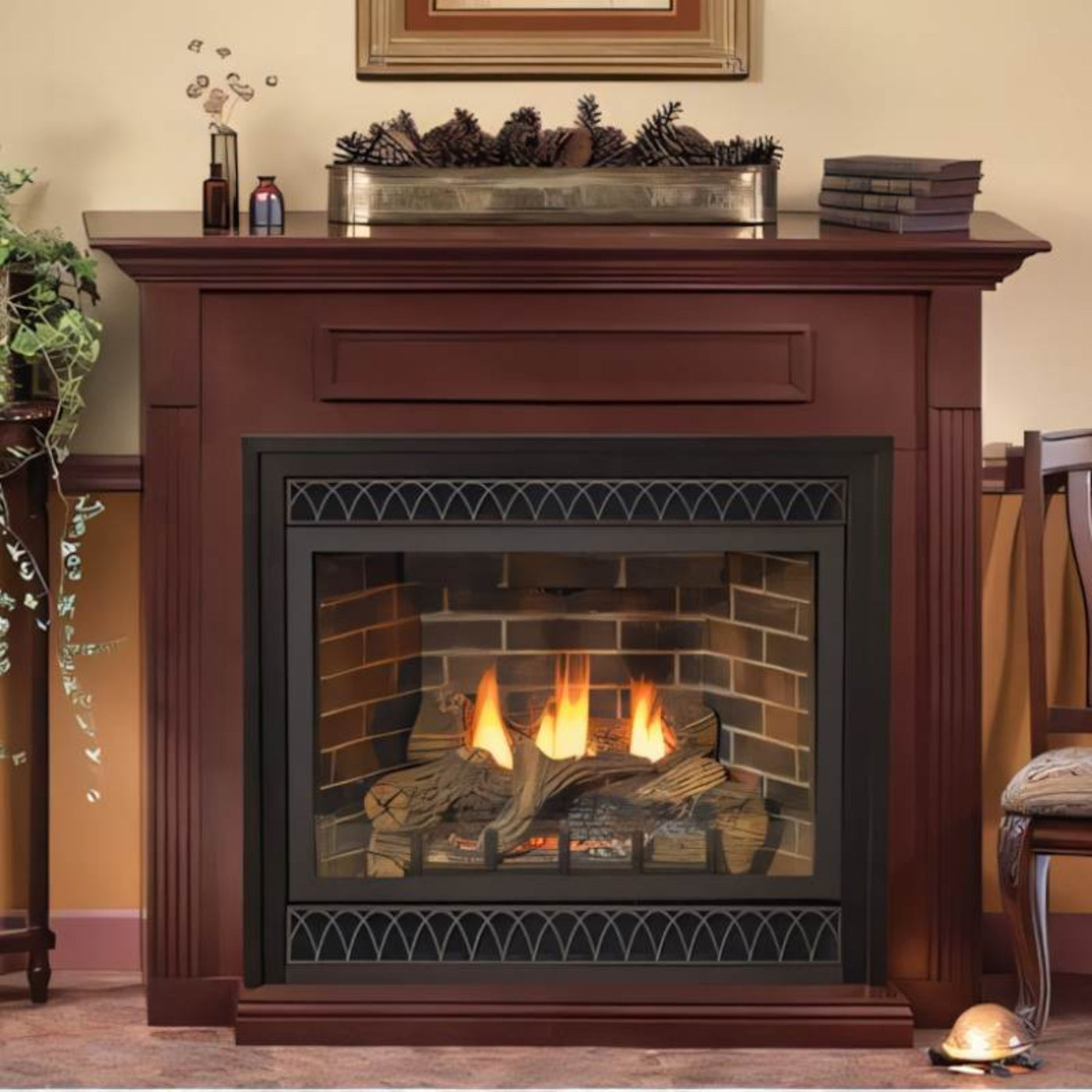 Empire Tahoe Deluxe 48" Direct Vent Gas Fireplace - DVD48FP30N