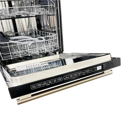 Forno 3-Piece Pro Appliance Package - 36-Inch Dual Fuel Range, French Door Refrigerator, and Dishwasher in Stainless Steel - AP3-6187-36