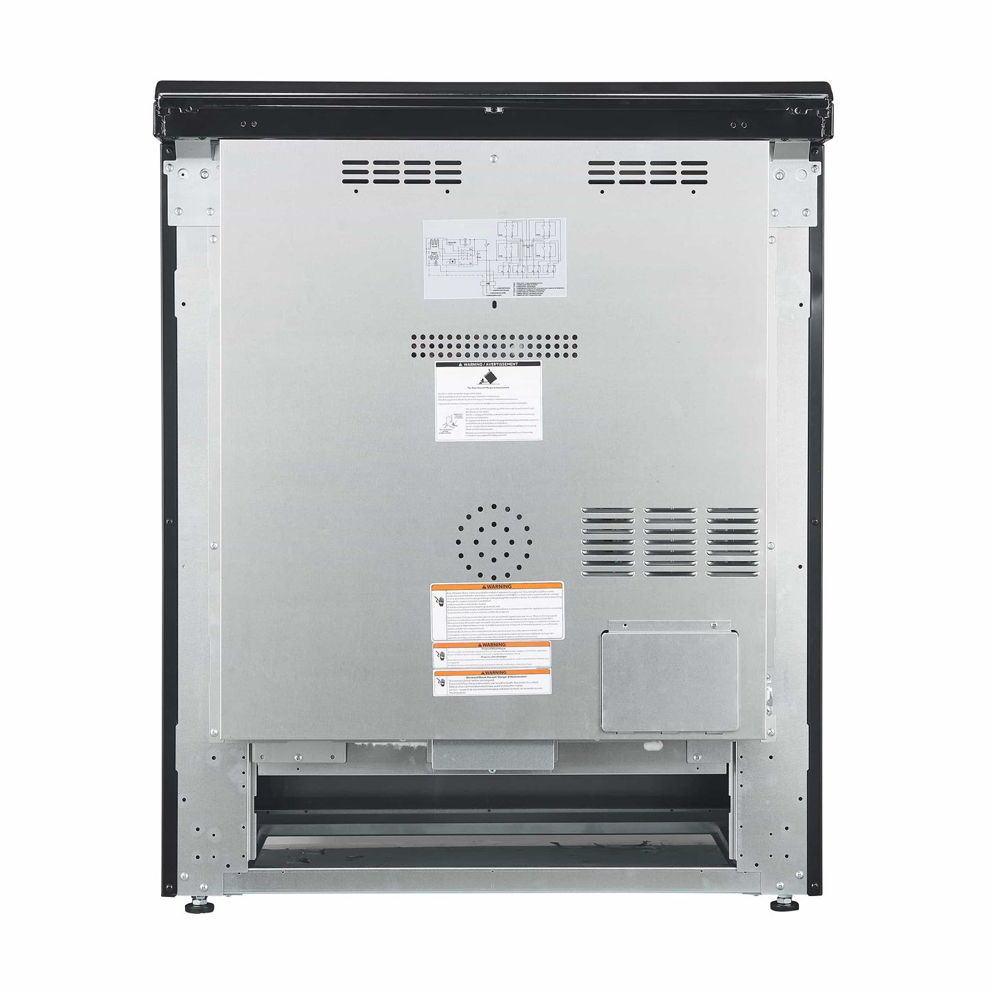 Forno 5-Piece Appliance Package - 30-Inch Electric Range, Under Cabinet Range Hood, French Door Refrigerator, Dishwasher, and 30-Inch Microwave Drawer in Black with Antique Brass Trim - APR5-6012-30BLK-MWD30
