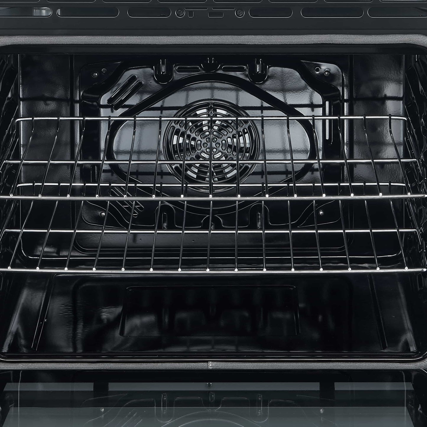 Forno 5-Piece Appliance Package - 30-Inch Electric Range, Under Cabinet Range Hood, French Door Refrigerator, Dishwasher, and 30-Inch Microwave Drawer in Black with Antique Brass Trim - APR5-6012-30BLK-MWD30