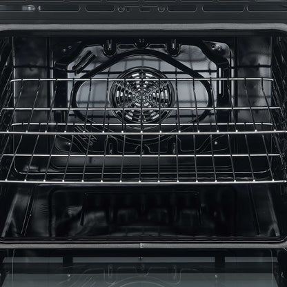 Forno 5-Piece Appliance Package - 30-Inch Electric Range, Under Cabinet Range Hood, French Door Refrigerator, Dishwasher, and 30-Inch Microwave Drawer in Black with Antique Brass Trim - APR5-6012-30BLK-MWD30