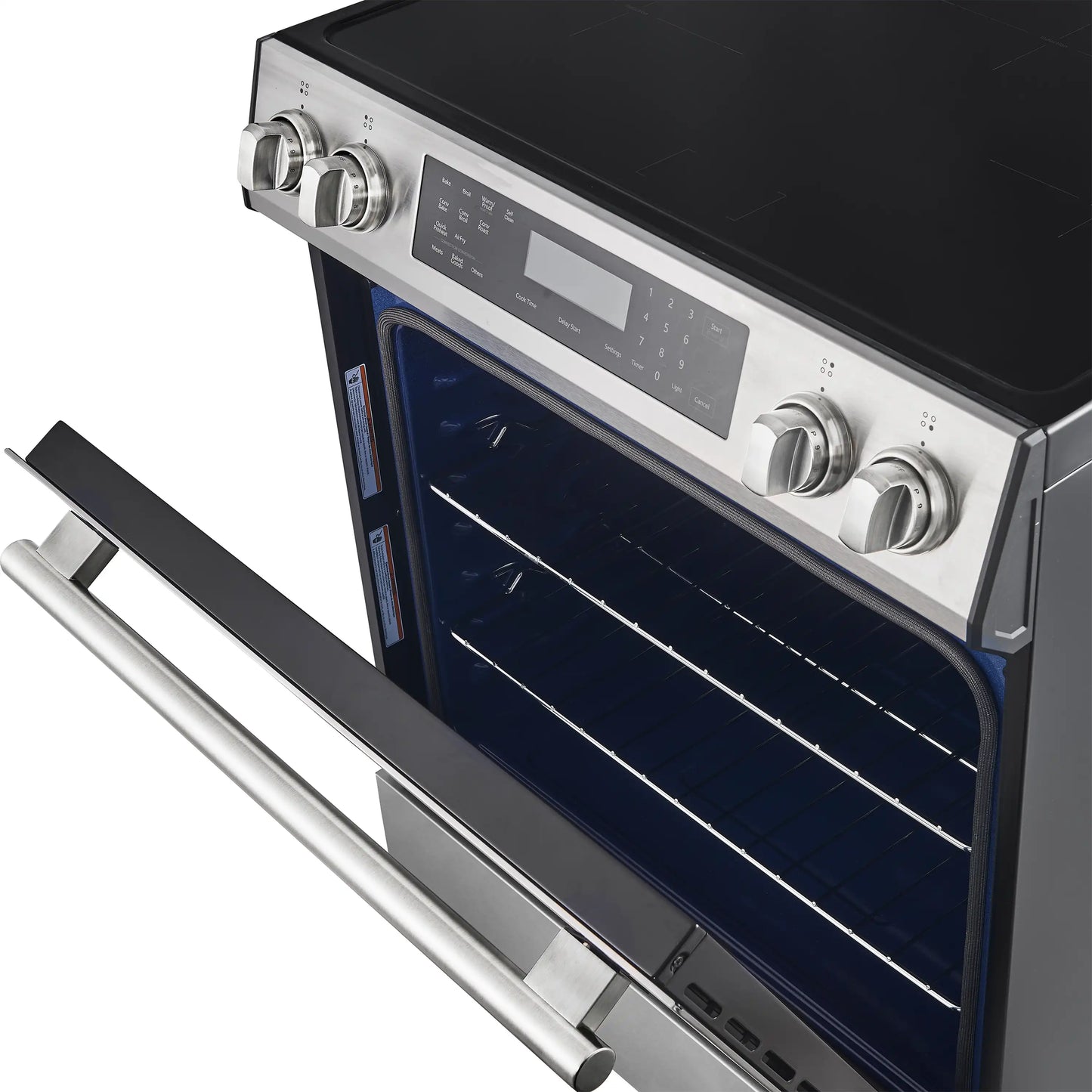 Forno 5-Piece Appliance Package - 30-Inch Induction Range, Under Cabinet Range Hood, French Door Refrigerator, Dishwasher, and 30-Inch Microwave Drawer in Stainless Steel - APR5-905-30-MWD30