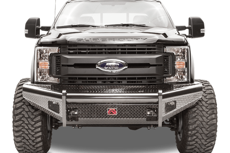 Fab Fours FS08-S1961-1 Ford F250/F350 Superduty 2008-2010 Black Steel Front Bumper No Guard