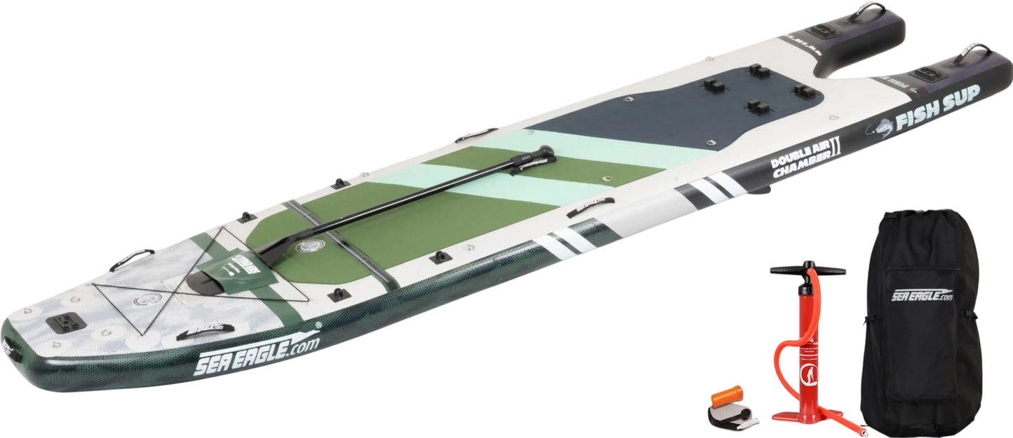Sea Eagle FS1210K_ST 12'10" FishSUP 1210 Inflatable Fishing Stand-Up Paddleboard Start Up Package New - FS1210K_ST