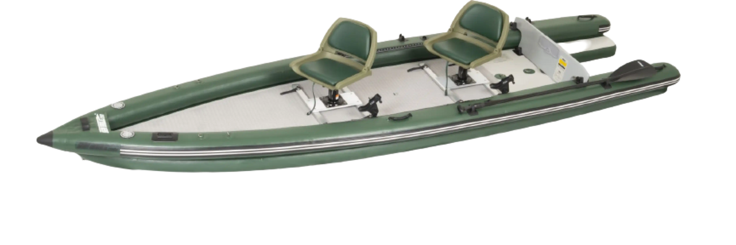 Sea Eagle FSK16K_SW FishSkiff 16 Inflatable Fishing Boat 2 Person Swivel Seat Package New - FSK16K_SW