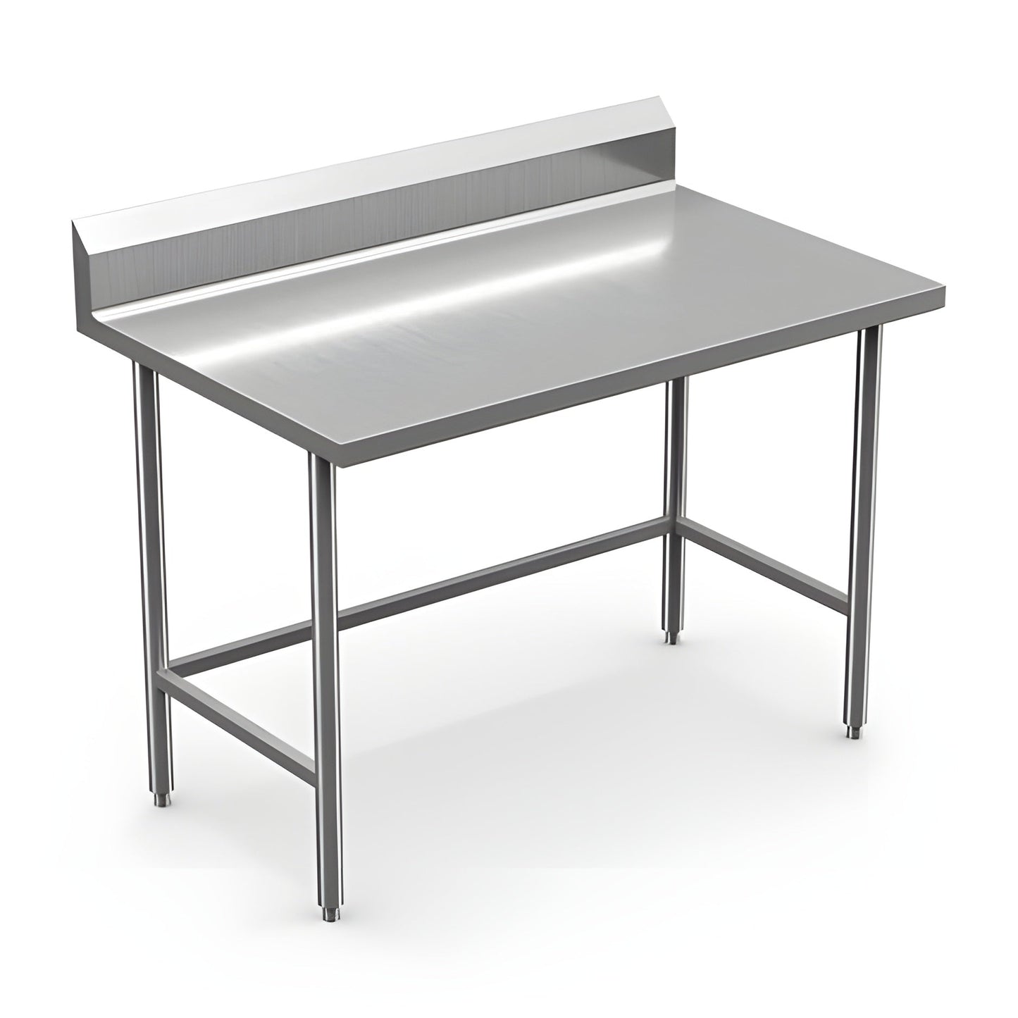 Winholt 30" x 72" All Welded Stainless Steel Knock-Down Table with Backsplash - DTBB-3072-HKD