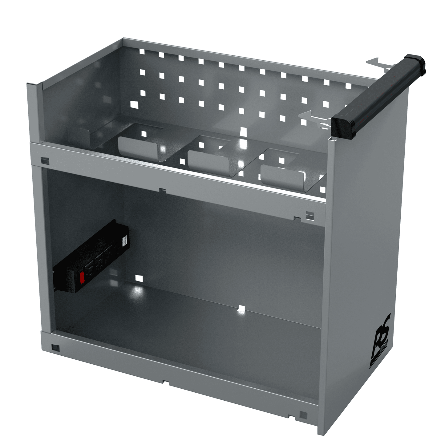 Homak  44” RS Pro Series 8 Drawer Flip Top Power Service Cart - BK06044080