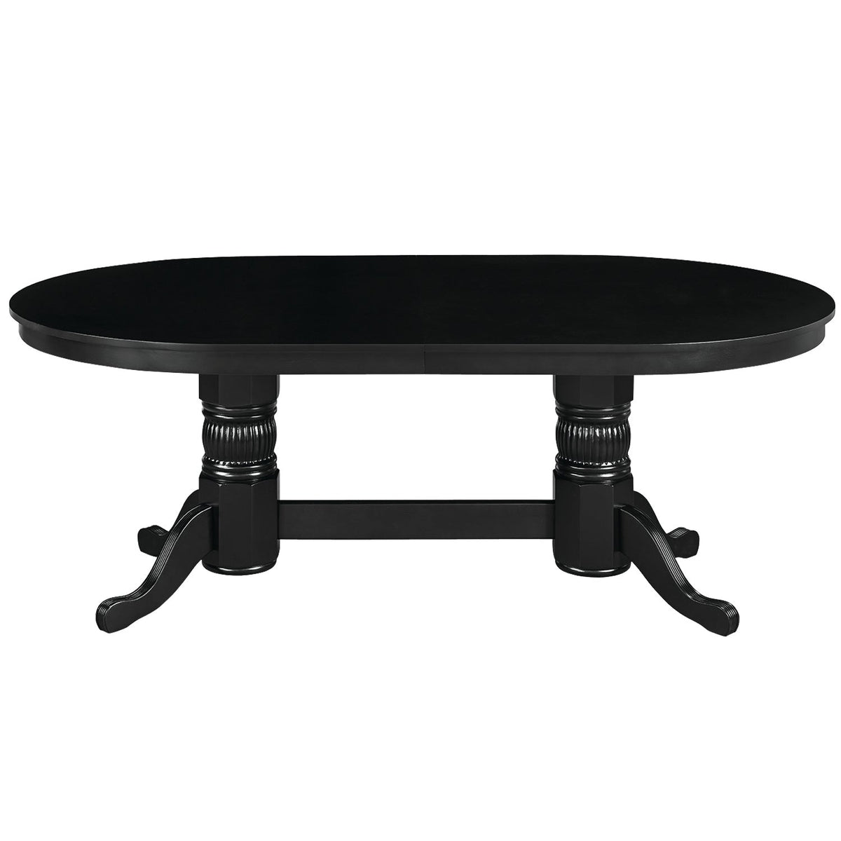 RAM Game Room 84" Texas Hold'em Game Table Dining Top-Black GTBL84 DT BLK
