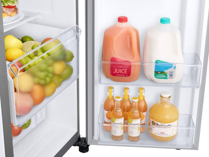 SAMSUNG 36" 26.7 cu. ft. Standard Depth Large Capacity Side-by-Side Refrigerator with Touch Screen Family Hub in Stainless Steel - RS27T5561SR/AA