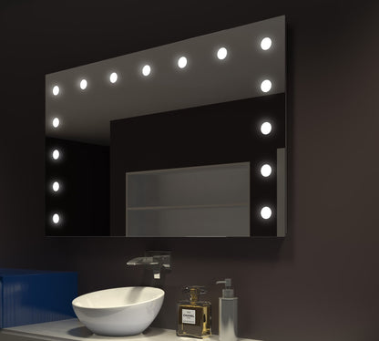 Paris Mirror 60" x 36" Rectangle Hollywood Illuminated Mirror 6000K - HOLLX60366000