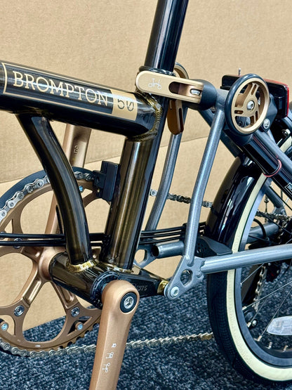 Brompton 1975 Anniversary Edition C Line 12-Speed Mid-HB WITH BAGS!