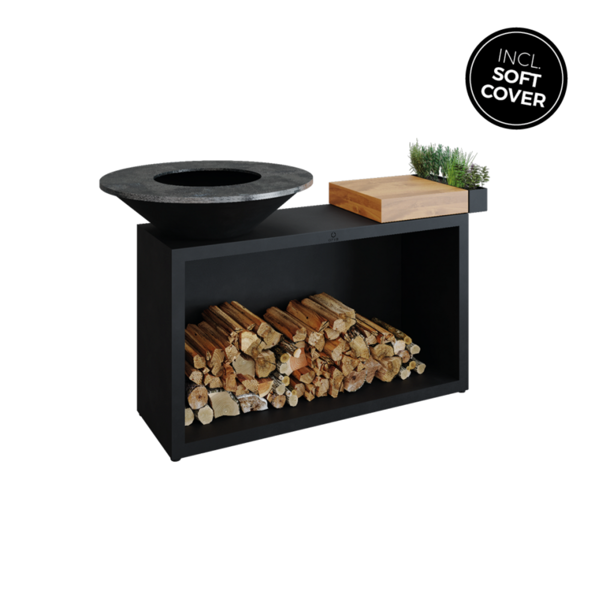 OFYR Island Black 85 Teak Wood - OIB-85-TW