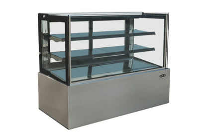 Kool-It 35" Wide Flat Glass Non-Refrigerated Dry Display Case - KBF-36D