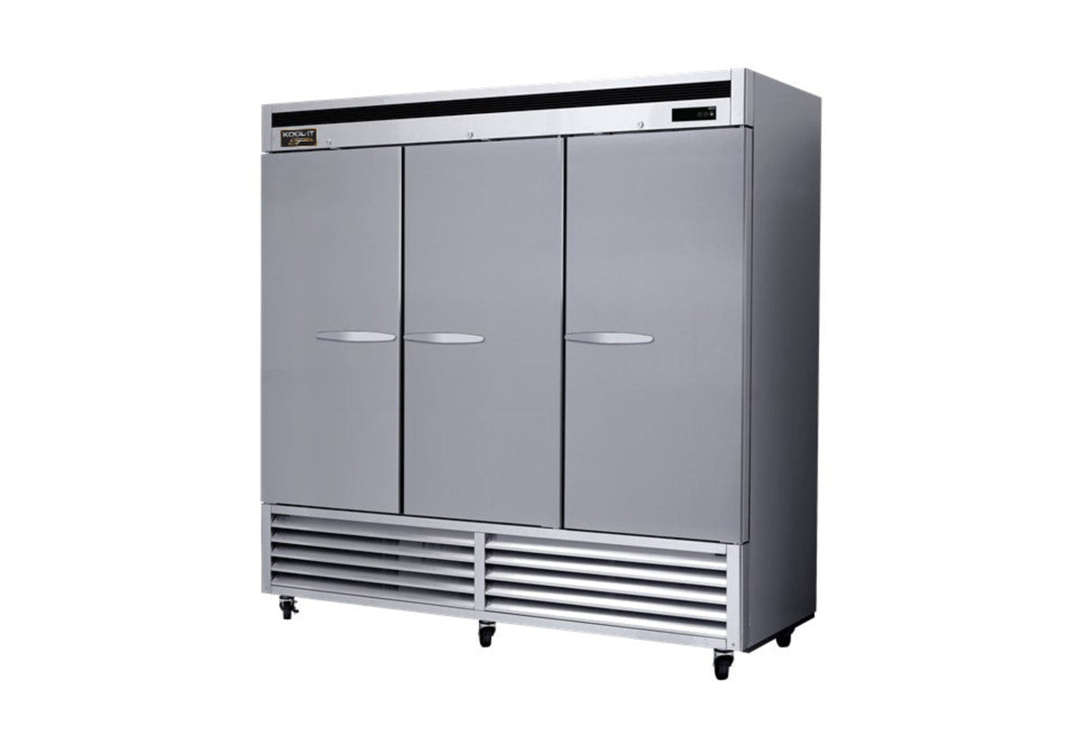 Kool-It  81" Wide 3 Door Bottom Mount Reach-In Refrigerator - KBSR-3