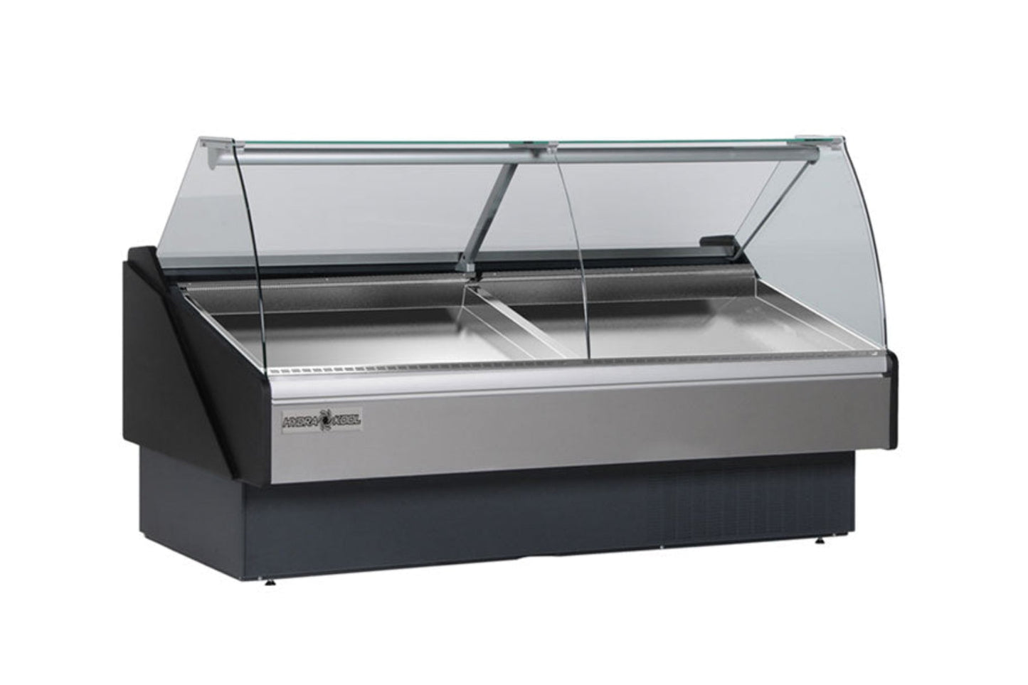 Hydra-Kool  | 52" Wide Self Contained Curved Glass Seafood Display Case - KFM-SC-50-S