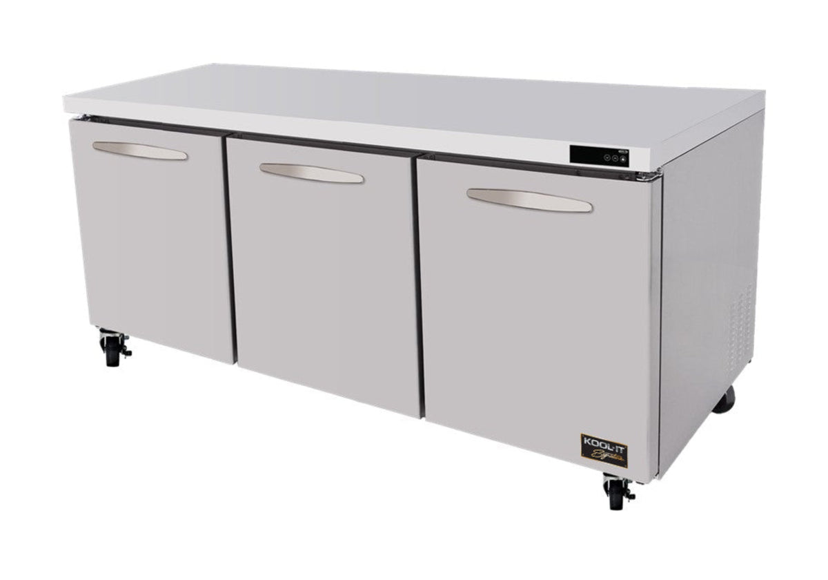 Kool-It" Wide 3 Door Undercounter Refrigerator - KUCR-72-3
