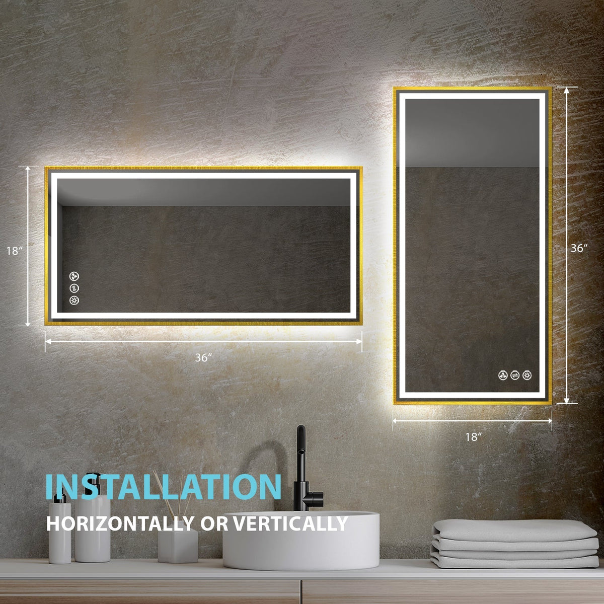 Blossom Stellar 18 Inch LED Mirror - LED M4 1836 MB