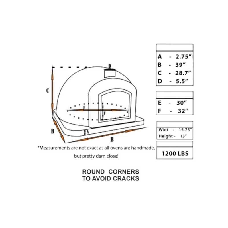 LISBOASTONEARCHPREMIUMPIZZAOVENSPECIFICATIONS