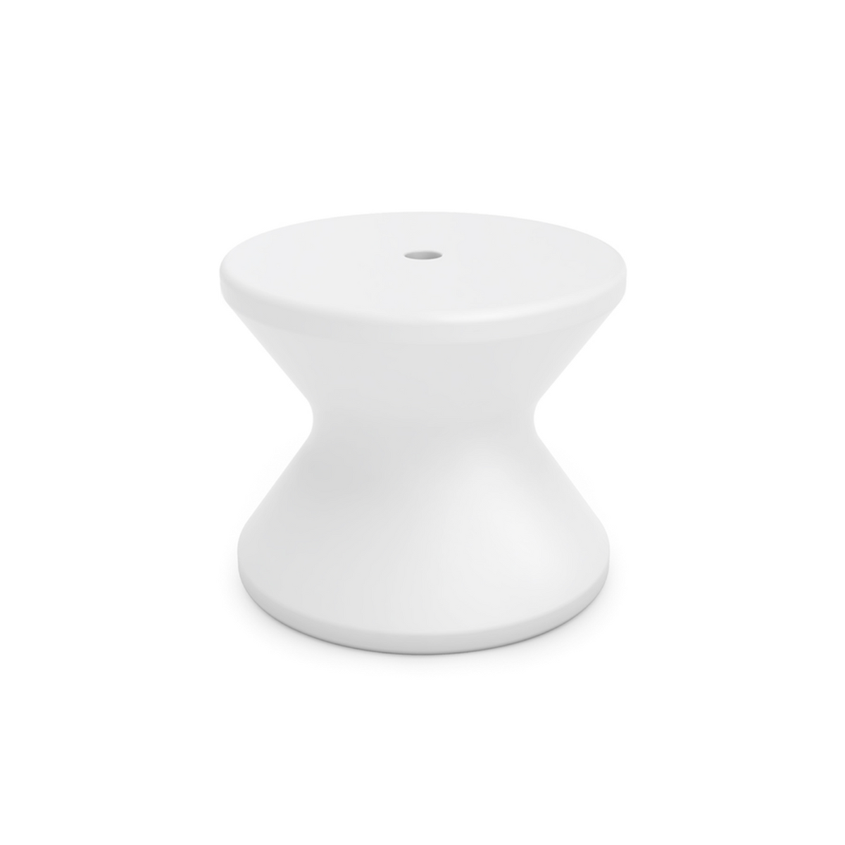 Ledge Lounger Signature 14-Inch Side Table with Umbrella Hole (LLSGST14HWH)