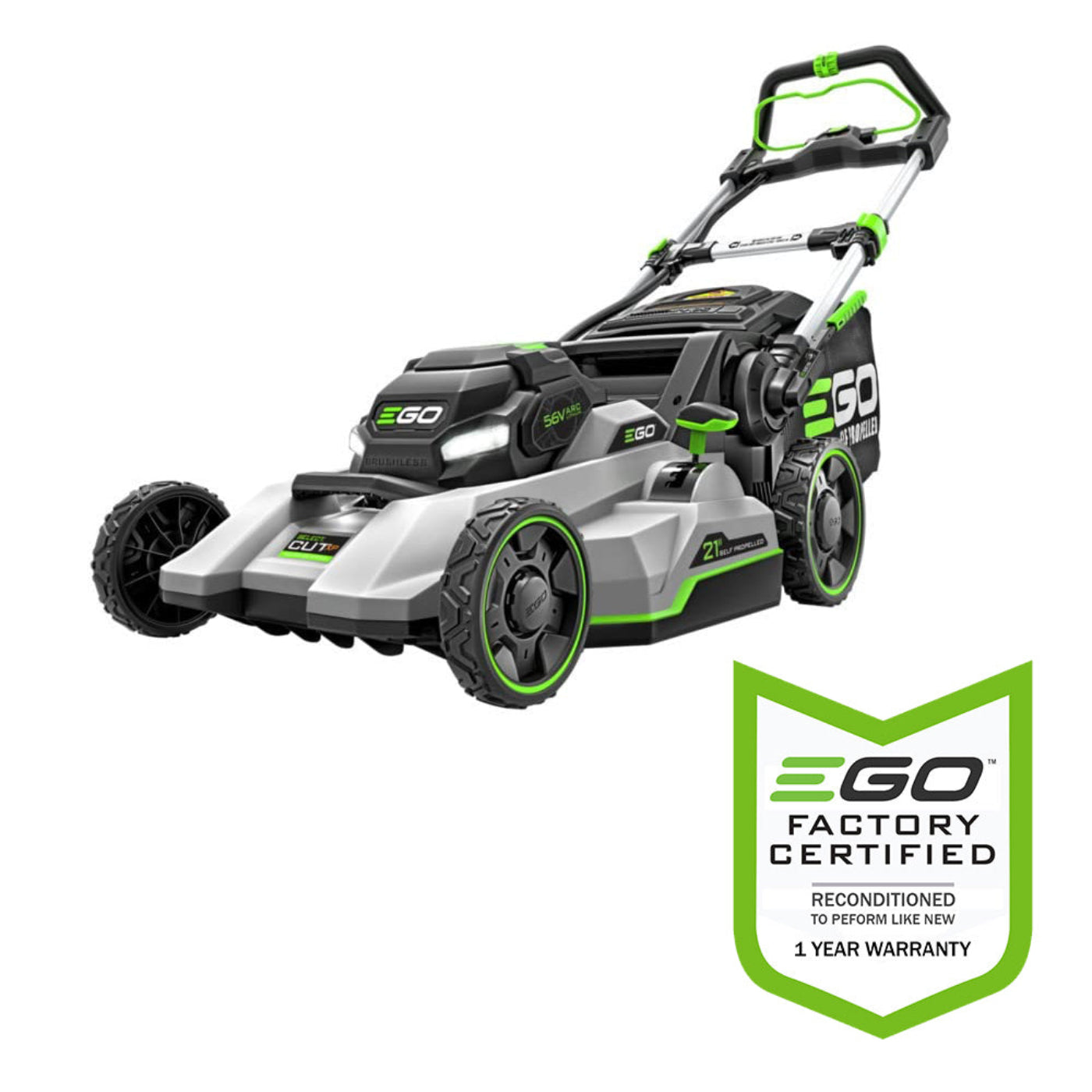 EGO Power+ 21" 56-Volt Lithium-Ion Cordless Electric Select Cut XP Lawn Mower with Touch Drive Self-Propelled Technology (Battery and Charger Not Included) - Reconditioned - LM2150SP-FC