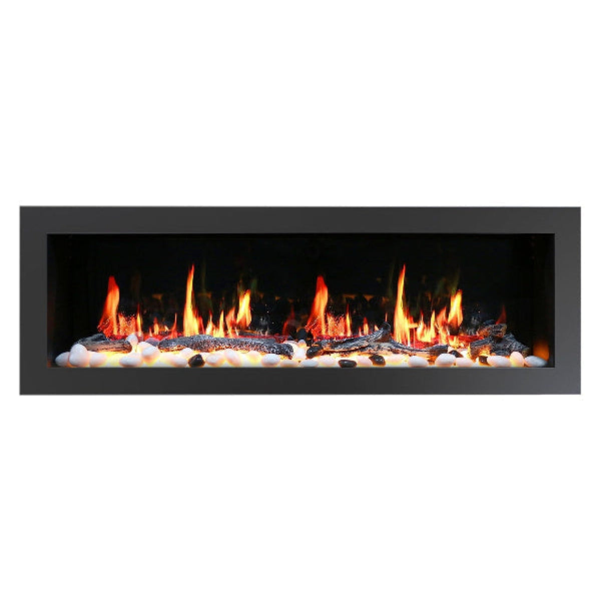Litedeer Homes Latitude II 58" Smart Electric Fireplace - Black
