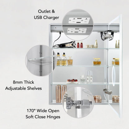 Blossom Asta – 20 Inches LED Medicine Cabinet - MCL2 2032L