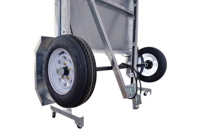 DK2 MFT4X8G Folding Utility Trailer Kit 4 ft. x 8 ft. 1450 lbs. Capacity Galvanized Steel Silver New - MFT4X8G