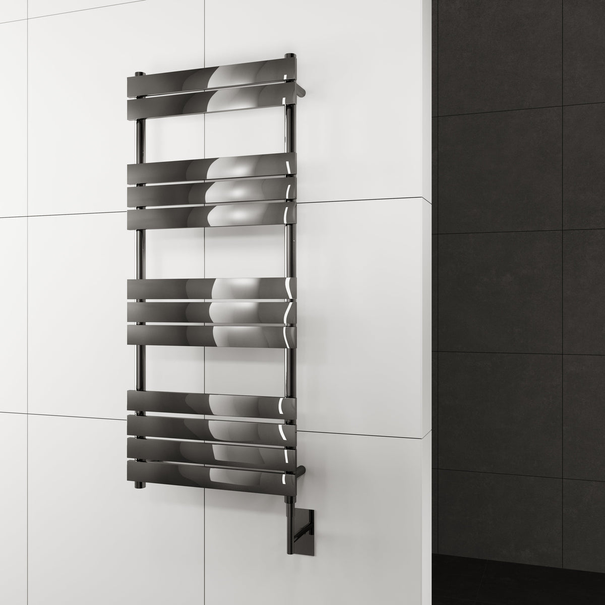 Paris Mirror Minos Wall Mounted Electric Towel Warmer in Gun Metal - MINOSGMT12