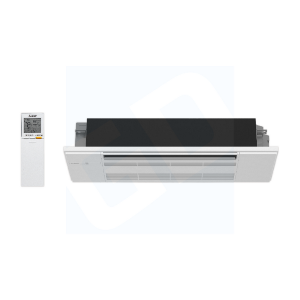 Mitsubishi MLZ-KX09NL 9,000 BTU One-Way Ceiling Cassette Indoor Unit (w/ Grille) - R454B - MLZKX09NL