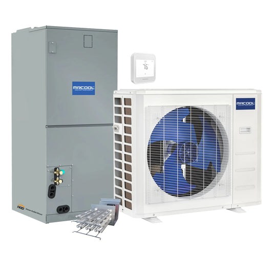 MRCOOL VersaPro 2nd Gen Central Split System with 24K BTU, 2 Ton, 18.1 SEER2, Heat Pump Condenser and Ducted Air Handler with 5kW Heat Kit   - MVP24HP2A00OH05