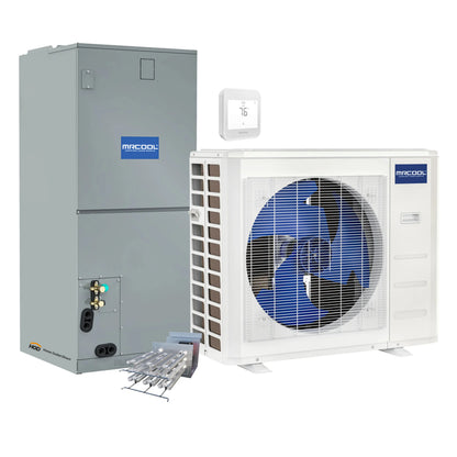 MRCOOL VersaPro 2nd Gen Central Split System with 36K BTU, 3 Ton, 16.1 SEER2, Heat Pump Condenser and Ducted Air Handler with 15kW Heat Kit   - MVP36HP2A00OH15