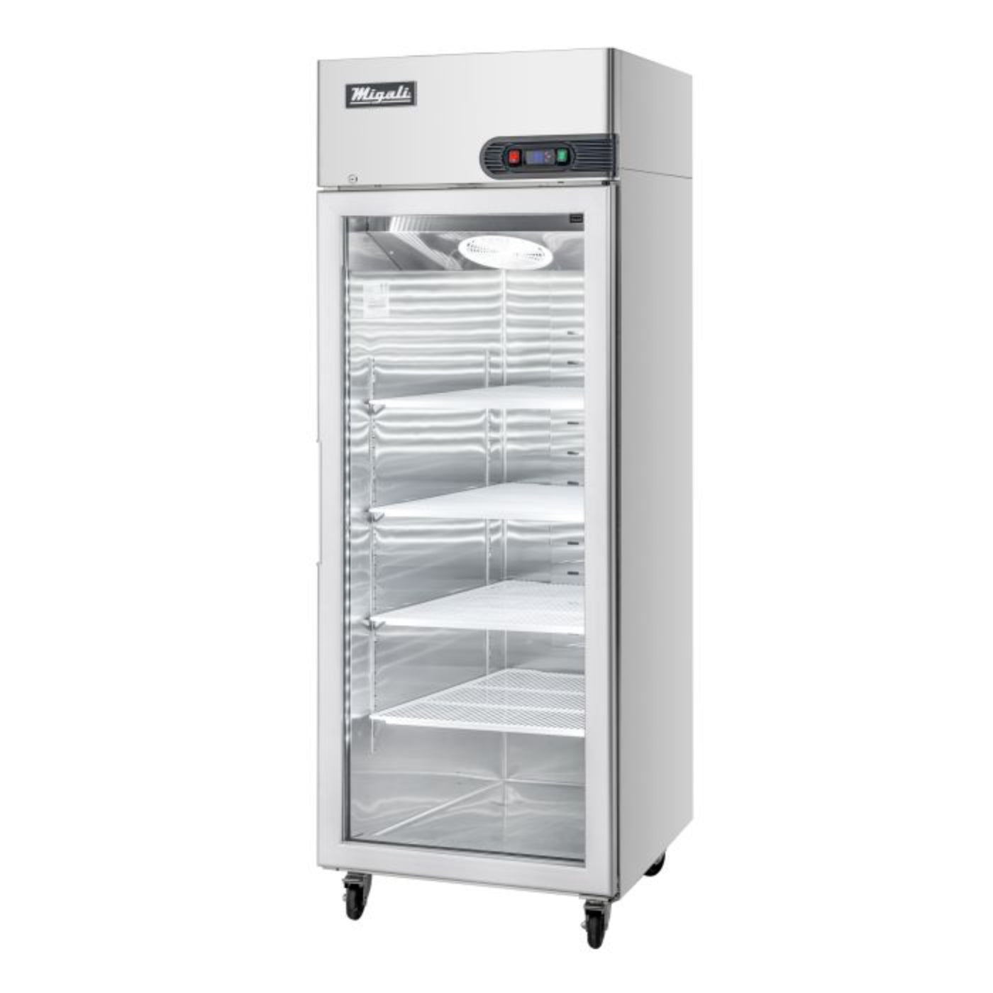 Migali C-1RG-HC (1) Glass Door Reach-In Refrigerator – 23 Cu Ft - C-1RG-HC