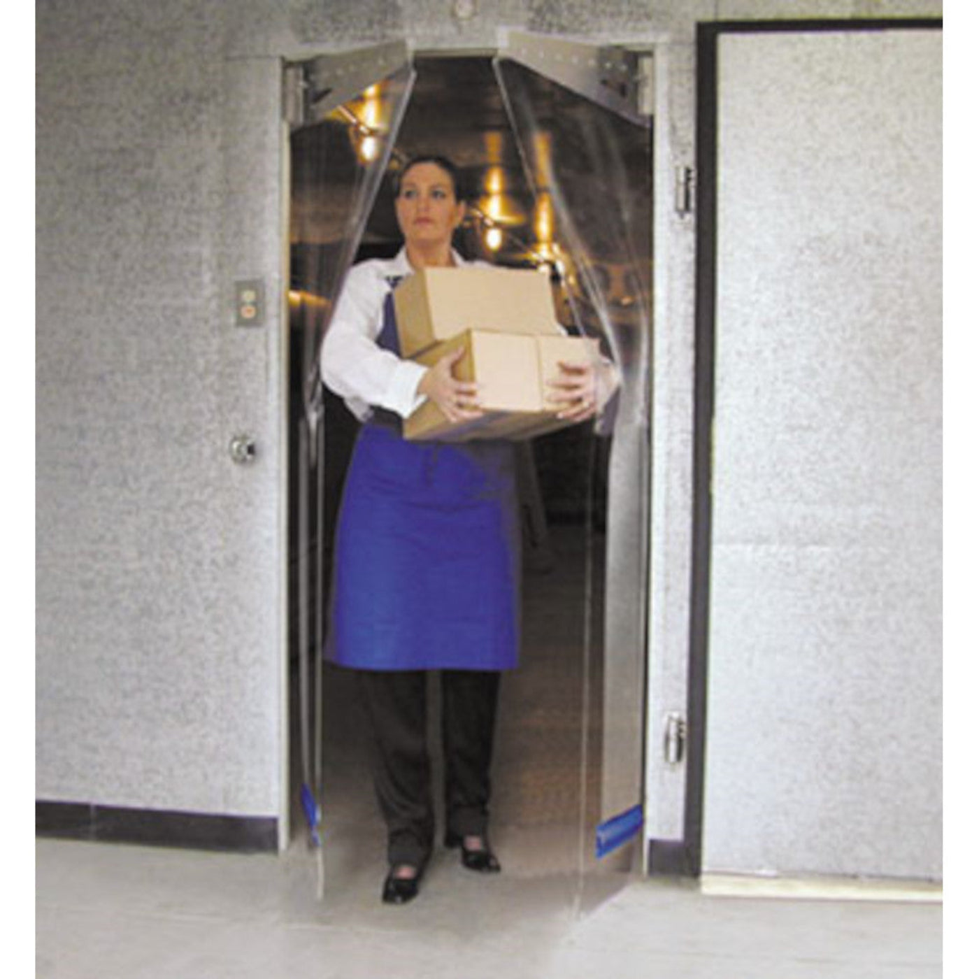 Curtron PP-C-120-3496 Polar-Pro Flexible Swinging Walk-In Door 34"W x 96"H - CUPPC1203496