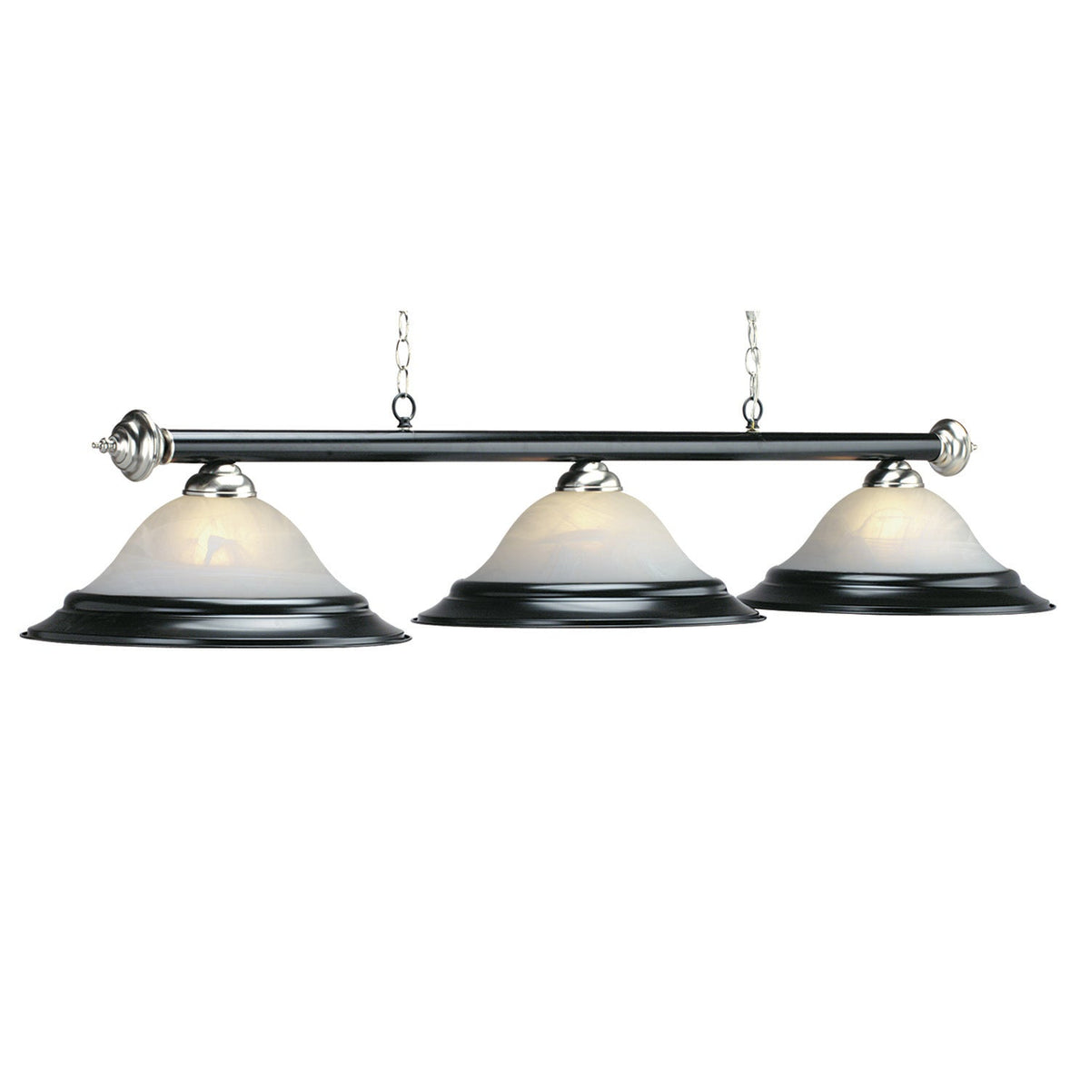 RAM Game Room 60" 3LT Billiard Light-Matte BLK/ST PR260 MB/ST
