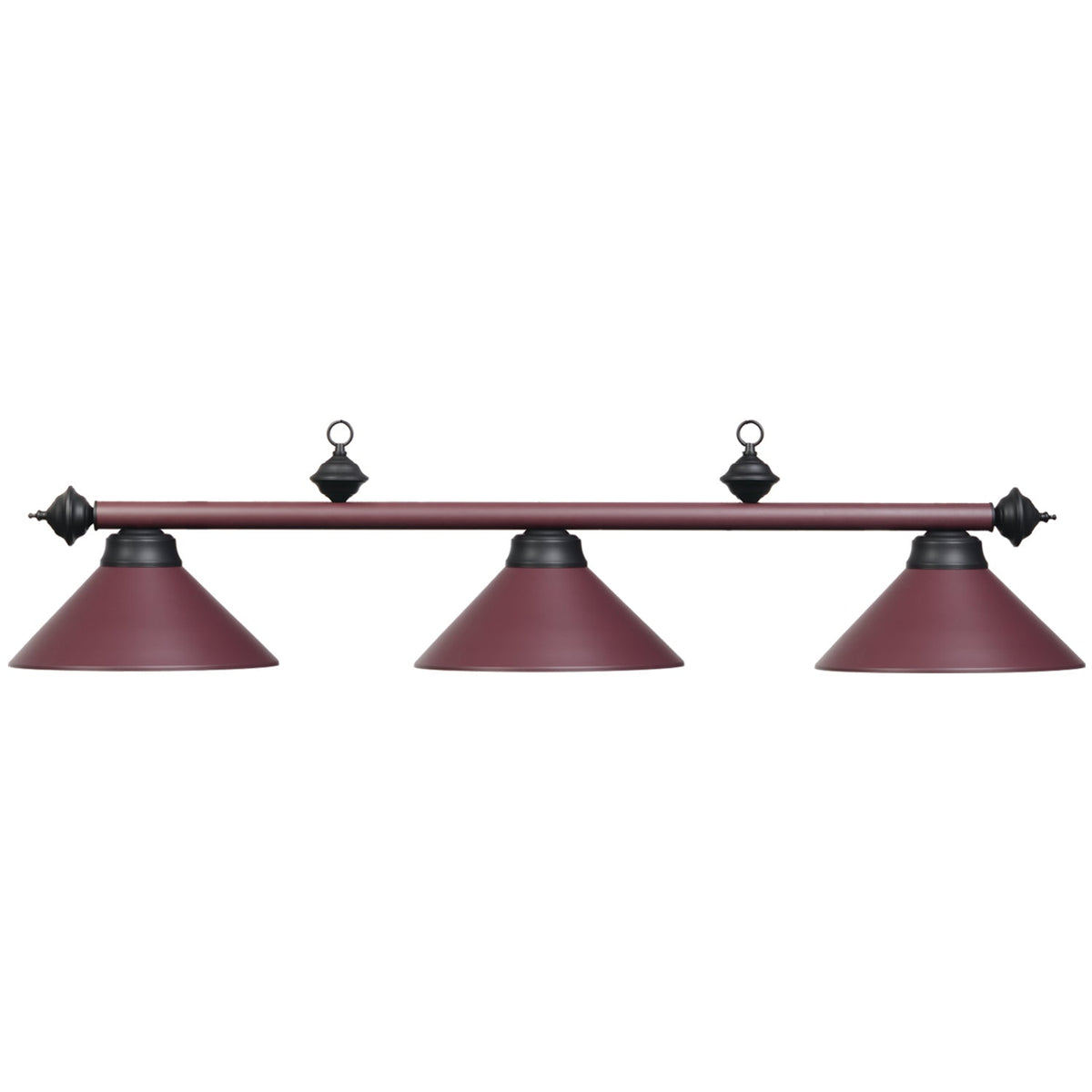 RAM Game Room 54" 3LT Billiard Light-Matte Burgany PR54 MBG