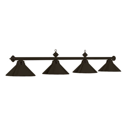 RAM Game Room 78" 4LT Billiard Light-Matte BLK/ Matte Black PR78 MB/MB