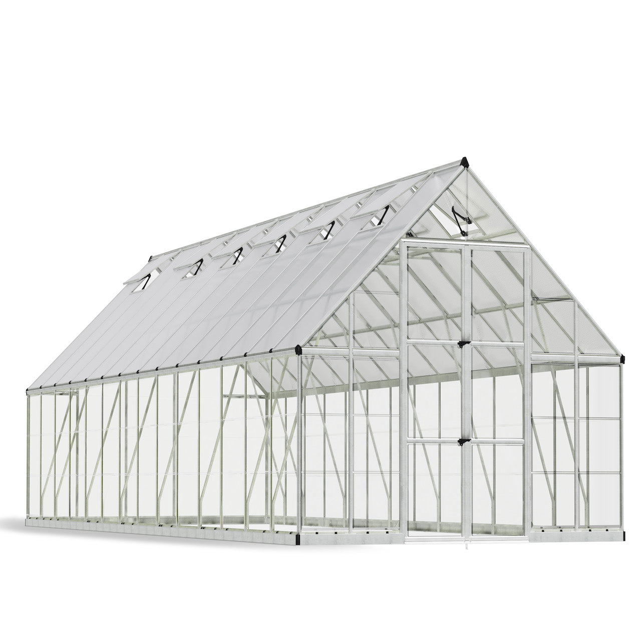 Palram - Canopia | Balance Greenhouse Kit With Clear 0.8mm Polycarbonate Glazing - HG6108G
