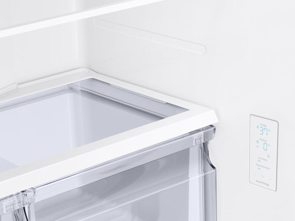 SAMSUNG 32" 17.5 cu. ft. Counter Depth 3-Door French Door Smart Refrigerator in Stainless Steel with Ice Maker - RF18A5101SRAA