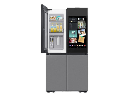 SAMSUNG Bespoke 36" 23 cu. ft. Counter Depth 4-Door Flex Refrigerator with AI Family Hub+ & AI Vision Inside in Stainless Steel - RF23DB9900QDAA