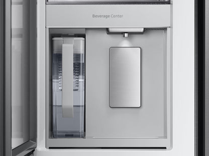 SAMSUNG Bespoke 36" 29 cu. ft. Standard Depth 4-Door French Door Smart Refrigerator with Beverage Center in Stainless Steel - RF29BB8600QLAA
