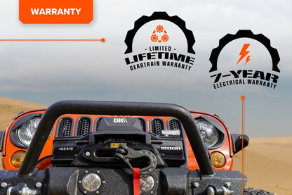 DK2 S12000-SR Electric Winch 12,000 lbs. 4 x 4 with Synthetic Rope New - S12000-SR