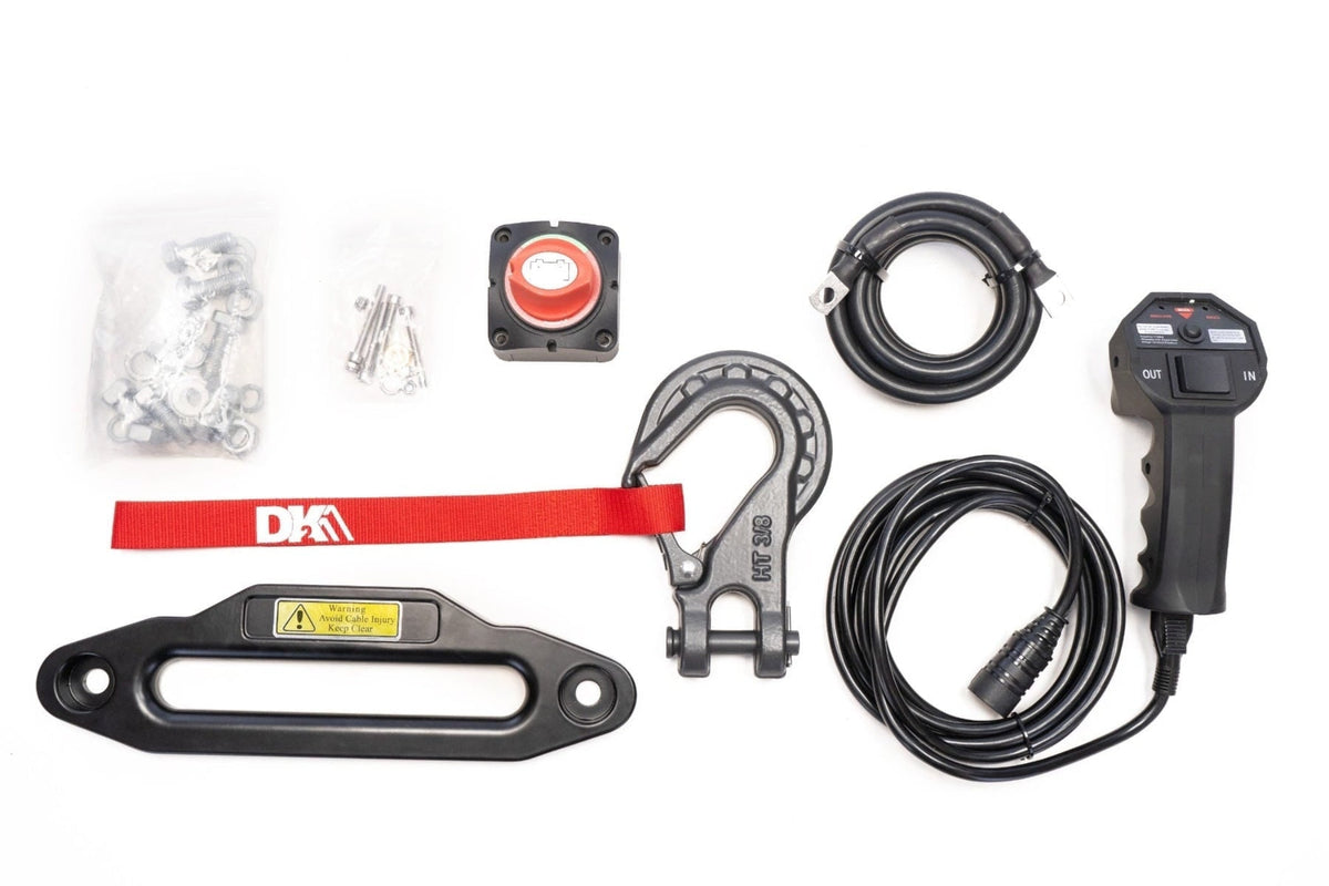 DK2 S12000-SR Electric Winch 12,000 lbs. 4 x 4 with Synthetic Rope New - S12000-SR