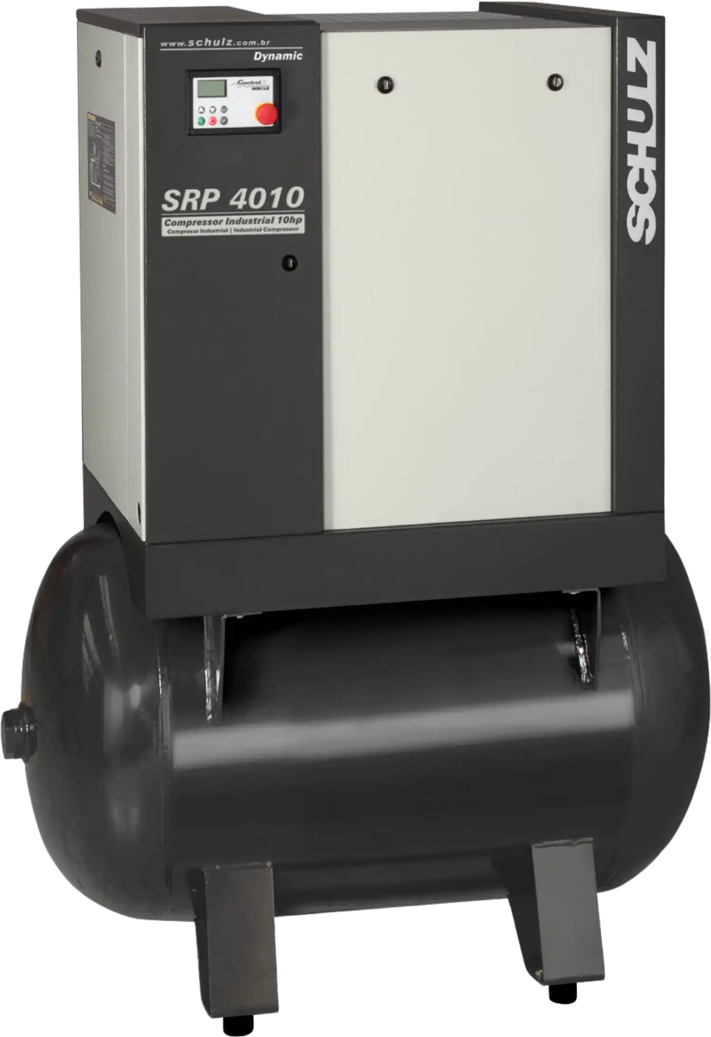 Schulz SRP-4010 Dynamic Air Compressor 10 HP 120 gal. 208-230V 3-Phase Horizontal  - 970.3902-0