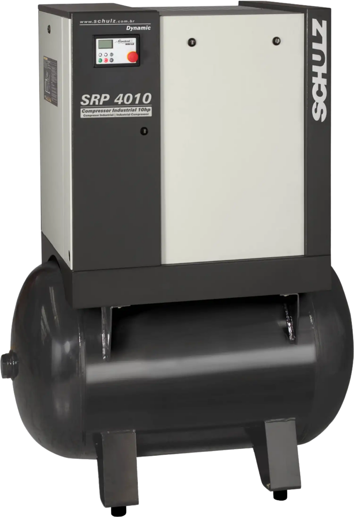 Schulz SRP-4010 Dynamic Air Compressor 10 HP 120 gal. 208-230V 3-Phase Horizontal  - 970.3902-0