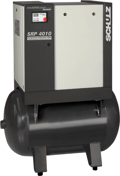 Schulz SRP-4010 Dynamic Air Compressor 10 HP 120 gal. 208-230V 3-Phase Horizontal  - 970.3902-0